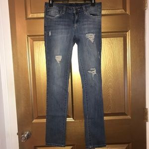 Jessica Simpson Forever Skinny distressed jeans 28
